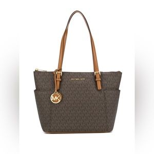 Brand new Michael Kors Jet set item.  Brown/ Acorn colour,East West Logo Tote.